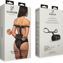 Bedroom Fantasies - Blissfully Bound Armboeien-Set - Zwart — thumbnail 3