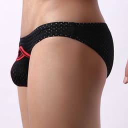 Sexy Heren Ondergoed - Penis gat - Uitdagende Lingerie - Zwart - Lage Taille - Ademend — thumbnail 2