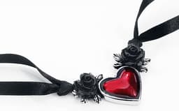 Alchemy Gothic Blood Heart Choker standaard Staal - — thumbnail 5