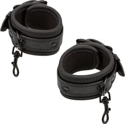 Calexotics - Nocturnal Bed Restraints Leather Adjustable Black — thumbnail 5