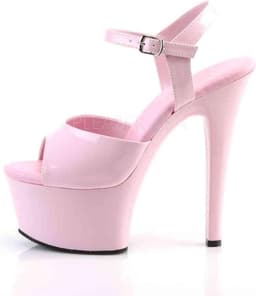 Pleaser - ASPIRE-609 Sandaal met enkelband, Paaldans schoenen - Paaldans schoenen - 44 Shoes - Roze — thumbnail 3