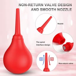 Enema Bulb Anal Douche Rood - Anaal Douche - Klysma - Enema - Anaaldouche - Anal Douche - Intieme douche — thumbnail 6