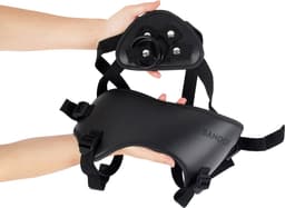 Banoch | Strap on harnas voor dildo's – verstelbaar in lengte – zacht neopreen om de heupen – universeel door 3 verschillende ringen voorbinddildo — thumbnail 3