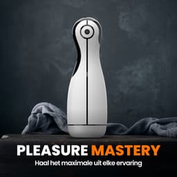 PureVibe® Squeezing Seduction Zuigende & Knijpende Sex Toys voor mannen - Automatisch Vibrerende Blowjob Masturbators - Masturbator voor Man - Pocket Pussy Zelf Electrisch & Aftrekken | Pearl White - valentijn cadeau — thumbnail 5