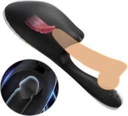 Mannen masturbator - Scrotum en testikel vibratie - Tong — thumbnail 1