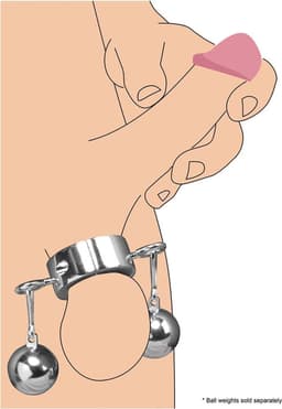 XR Brands Ball Trap - Metal Ball Stretcher silver — thumbnail 6