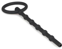 Lange Holle Dilator Met Grote Trekring - Zwart — thumbnail 2