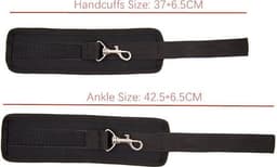 BDSM spreader bar / spreidstang verstelbaar met 4 hand/enkelboeien Cimejo® — thumbnail 3