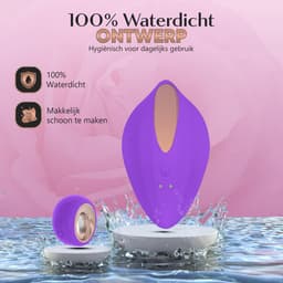 TipsToys® Draagbare Mini Vibrator voor Vrouwen - Kleine Clitoris Stimulator met Afstandsbediening - Panty Vibrator met Slipje - Remote Wearable - Vibrerende Seksspeeltjes - Sex Toys voor Koppels - Paars — thumbnail 2