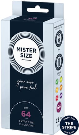 MISTER SIZE 64 Ultra Dunne XXL condooms (10 pack) — thumbnail 7