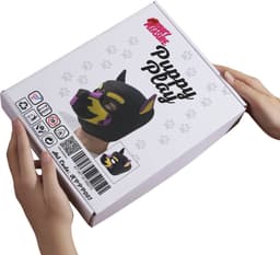 Hondenmasker Paars Geel Zwart – Puppy Play Masker – Verstelbaar & Comfortabel – Uniseks BDSM Accessoire – Kinky Pleasure® — thumbnail 3