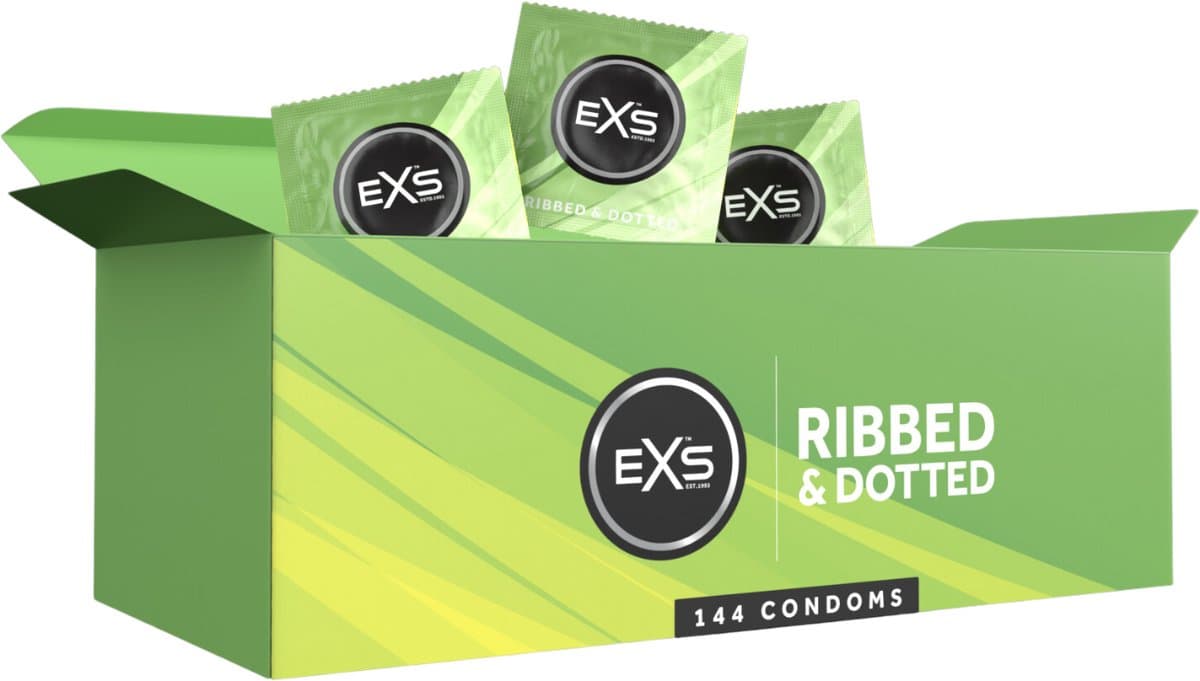 EXS Ribbed and Dotted 144 condooms — afbeelding 1