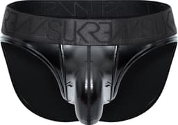 SUKREW FETISH Wet Look Classic Brief - MAAT XL - Heren Ondergoed - Slip voor Man - Mannen Brief — thumbnail 1