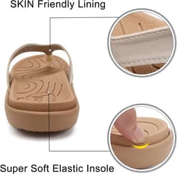 Comfortabele Orthopedische Flip Flops voor Dames - Lichte en Ademend Teenslippers voor Zomer en Strand — thumbnail 6