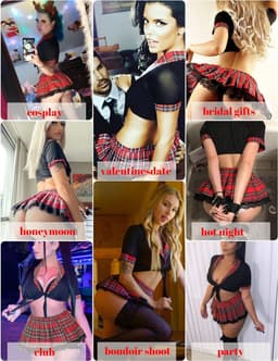 Roleplay lingerieset met minirok en sexy kostuum voor studenten — thumbnail 5