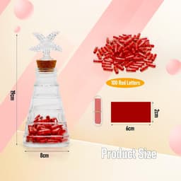 100 Romantische Berichtcapsules in Fles - Origineel Cadeau voor Koppels, Valentijnsdag en Jubileum — thumbnail 2