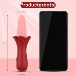 VIN® Sex Toys voor Vrouwen Likkende Tong Vibrator - Vibrators voor Vrouwen - Tong Vibrator - Clitoris Zuiger – Diep Waterdicht – Bef Vibrator met 10 Sterke Standen - Siliconen - Discreet Verzonden — thumbnail 4