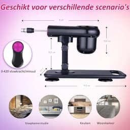 VIN® Sex Machine Met 7 Luxe Opzetstukken - Dildo - Neukmachine - Fuck machine Met Afstandsbediening - Compleet Sexmachine Pakket – Inclusief Dildo’s en Anaal Dildo's – Seksmachine Voor Mannen en Vrouwen - Discreet Verzonden — thumbnail 2