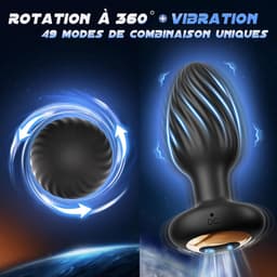 Lzwintrading - Buttplug Vibrator met Afstandsbediening - 360° Rotatie Functie - Vibrators voor Vrouwen & Mannen - Prostaat Stimulator -Butt Plug met 7 Vibratie Standen - Sex Toys voor Koppels - Anale Speeltjes - Vibrerende Buttplug - Anaal Dildo — thumbnail 6