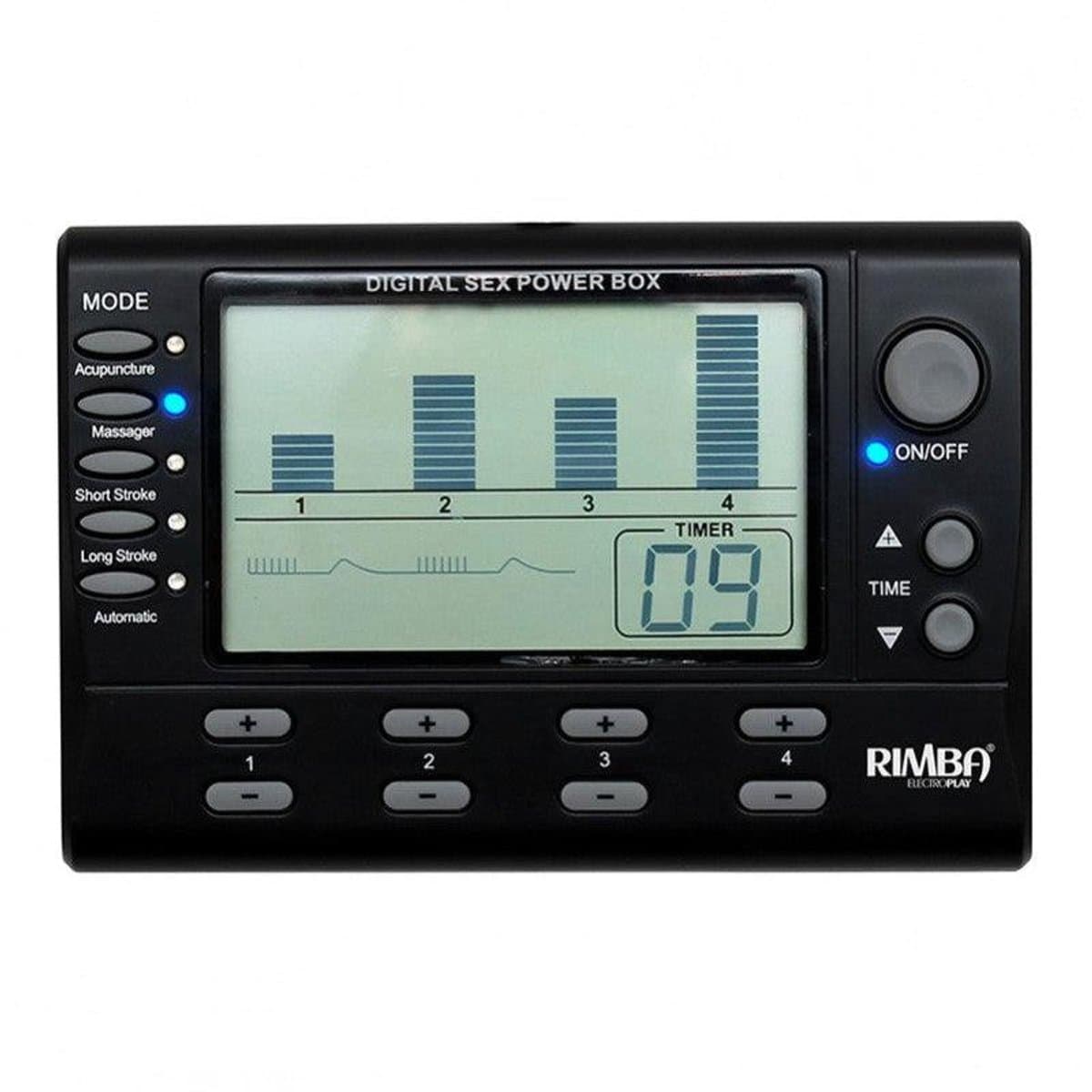 Rimba Electro Sex - Electronische Erotische Stimulatie - 4 Kanaals Electro Sex Power Box Set Met LCD Display — afbeelding 1