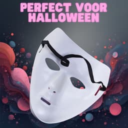 Carnaval Anonymous Masker – Wit of Rood – Verkleedmasker met Elastiek – Lichtgewicht Kunststof Masker voor Halloween, Feest, Theater of DIY Decoratie – Universele Maat voor Kind & Volwassene – Met Ebook — thumbnail 7