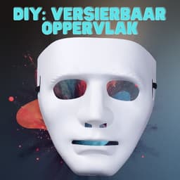 Carnaval Anonymous Masker – Wit of Rood – Verkleedmasker met Elastiek – Lichtgewicht Kunststof Masker voor Halloween, Feest, Theater of DIY Decoratie – Universele Maat voor Kind & Volwassene – Met Ebook — thumbnail 3