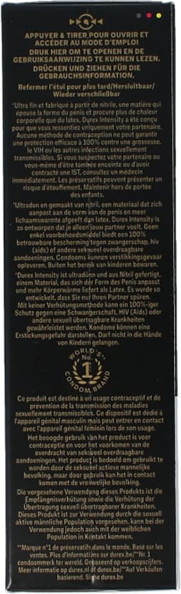 Durex Intensity Condooms 10st - Nieuwste generatie ultradunne, latexvrije condooms voor mannen – Gedeelde lichaamswarmte — thumbnail 7