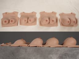 Borst ronde hals - cup C - Siliconen Borstprothesen - Wearable Borst - 100% medische hypoallergene siliconen - Kunstmatige Nep Borst - Valse Borsten - Borst - Siliconen Huid - Bodysuit - Crossdresser - Transgender - Travestiet — thumbnail 5