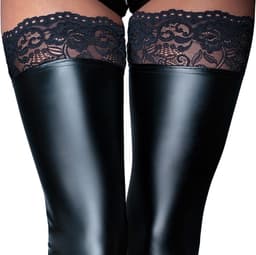 Noir Handmade Wetlook Kousen Zonder Voeten — thumbnail 3
