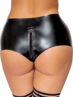 Latex Broekje Hotpants met Rits — thumbnail 3