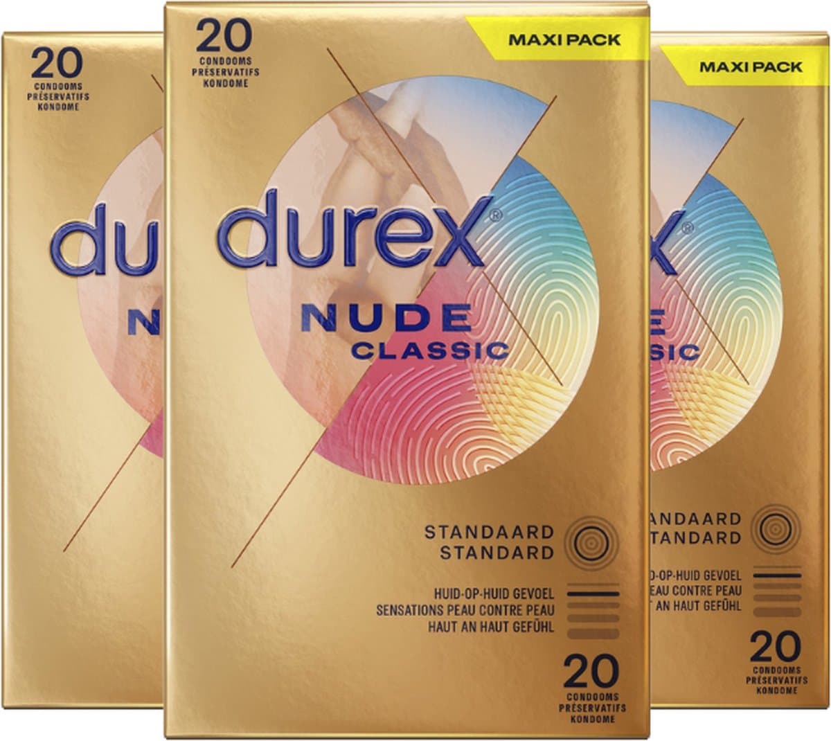 Durex Condooms Nude 20st - 3 Stuks - Voordeelverpakking — afbeelding 1