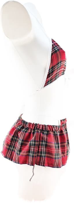 BamBella ® Sexy Cosplay Rollenspel kleding outfit dames Schoolmeisje - Onesize Rood — thumbnail 3