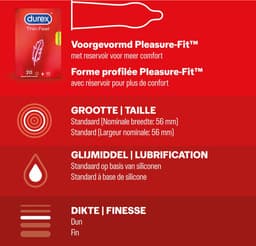 Durex - 60 Condooms - Thin Feel 20 stuks - Classic Natural 20 stuks - Nude No Latex Huid op Huid gevoel 20 stuks - Voordeelverpakking — thumbnail 5