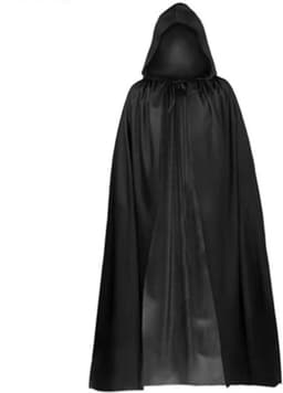 Doorschijnende Cape met capuchon - BDSM - Erotisch - SM Meester - Heren Lingerie - Rollenspel Outfit - Clubwear - Transparant - Vampier - Tovenaar - Halloween — thumbnail 5