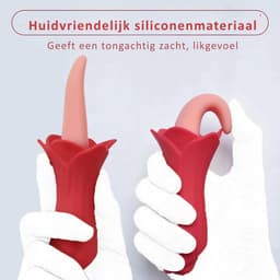 Sex Toys voor Vrouwen Likkende Tong Vibrator - Vibrators voor Vrouwen - Tong Vibrator - Clitoris Zuiger – Diep Waterdicht – Bef Vibrator met 10 Sterke Standen - Siliconen - Discreet Verzonden — thumbnail 4
