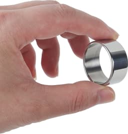 Banoch - Glansring Thin ∅ 30 mm - brede dunne metalen eikelring — thumbnail 4