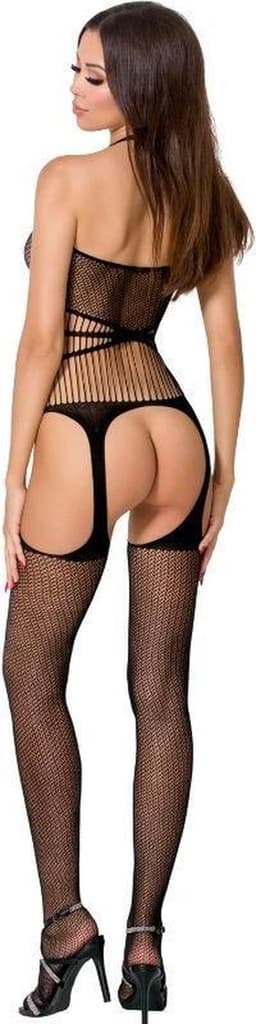PASSION WOMAN BODYSTOCKINGS | Passion Woman Bs049 Bodystocking - Black One Size — thumbnail 3