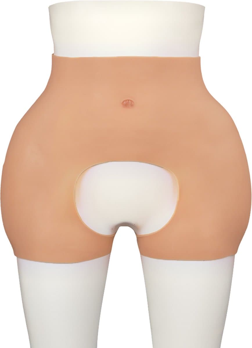 Bodysuit (kort model) - brede heupen en ronde billen - Crossdresser - Transgender - Mastectomie - Wearable body - kunstvagina - Femboy - Cosplay - vagina - 100% hypoallergene medische siliconen - Body4Everybody — afbeelding 1