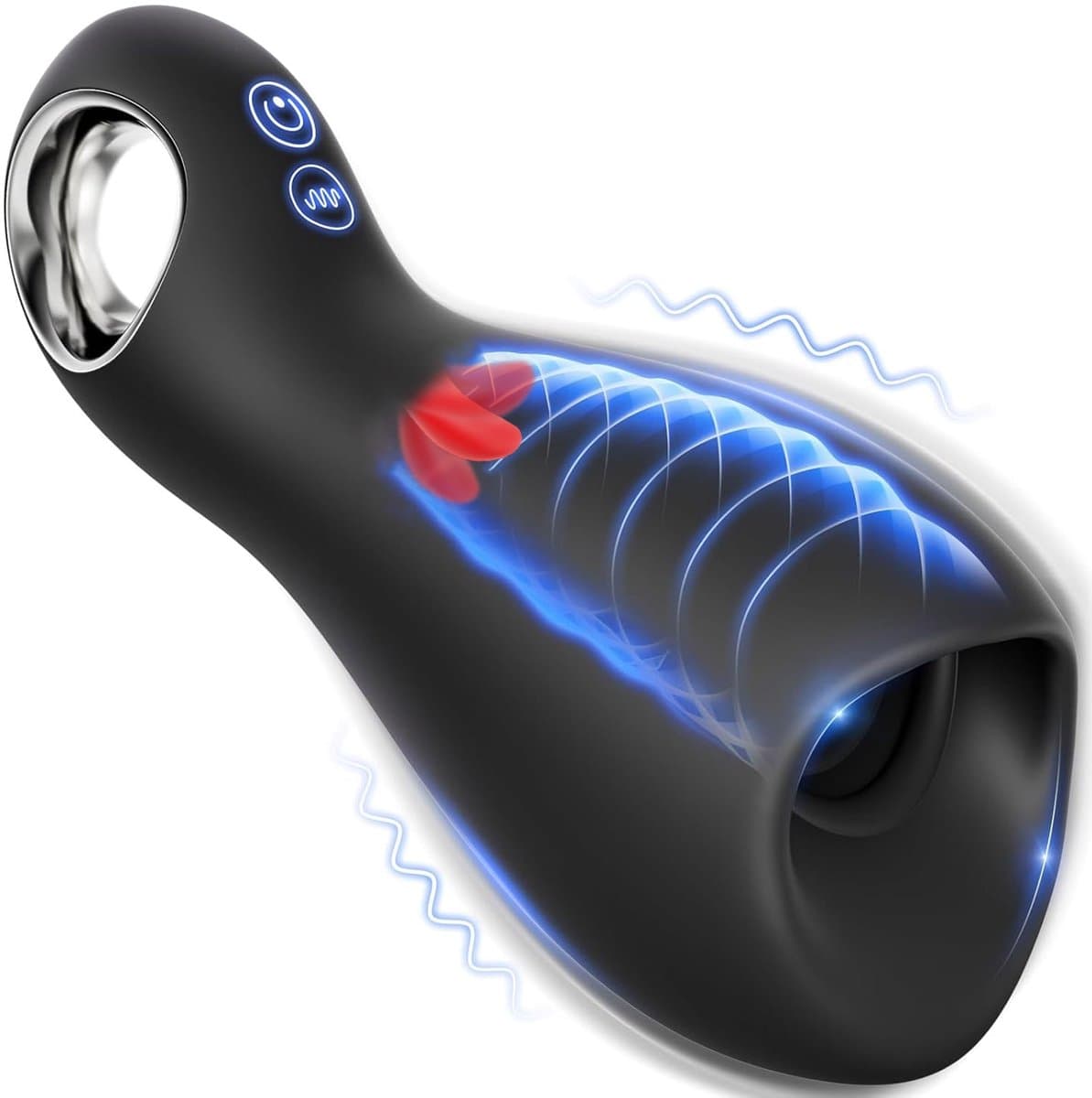 Daity Masturbator voor Mannen – Automatische Elektrische Masturbator met 360° Blowjob Simulator – 15 Modi (10 Vibratie & 5 Massage) – Realistische Kunst Vagina – USB-C Oplaadbaar – Pocket Pussy – Sex Toys Mannen – Zwart — afbeelding 1