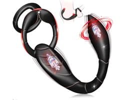 Oneay Vibrerende Cockring - Siliconen Penisring voor Prostaat & Perineum Stimulatie - Seksspeeltje voor Mannen & Stellen - Valentijn Cadeau