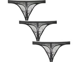 Comfortabele IJzige Zijden Heren String Ondergoed T-Back G-String