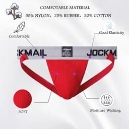 Heren Jockstrap Athletic Supporter Ondergoed – Sportieve Slip voor Comfort en Stijl — thumbnail 5