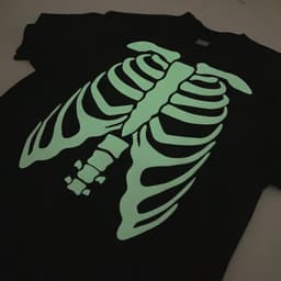 Glow in the Dark Skelet T-shirt voor Heren - Uniek Halloween Kostuum — thumbnail 2