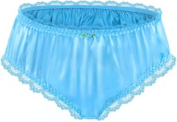 Luxe Satijnen Hipster Slip met Kant en Ruches voor Crossdressers en Transgender - Uniseks Ondergoed — thumbnail 6