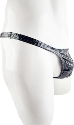 BamBella ® - String - Maat L/XL - Zwart SM kleding BDSM erotische heren kleding ondergoed lingerie onderbroek zwart — thumbnail 4