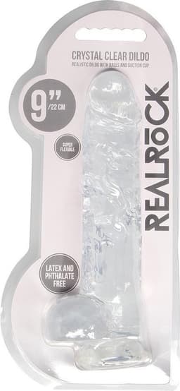 Realistic Dildo with Balls - 9" / 23 cm — thumbnail 4