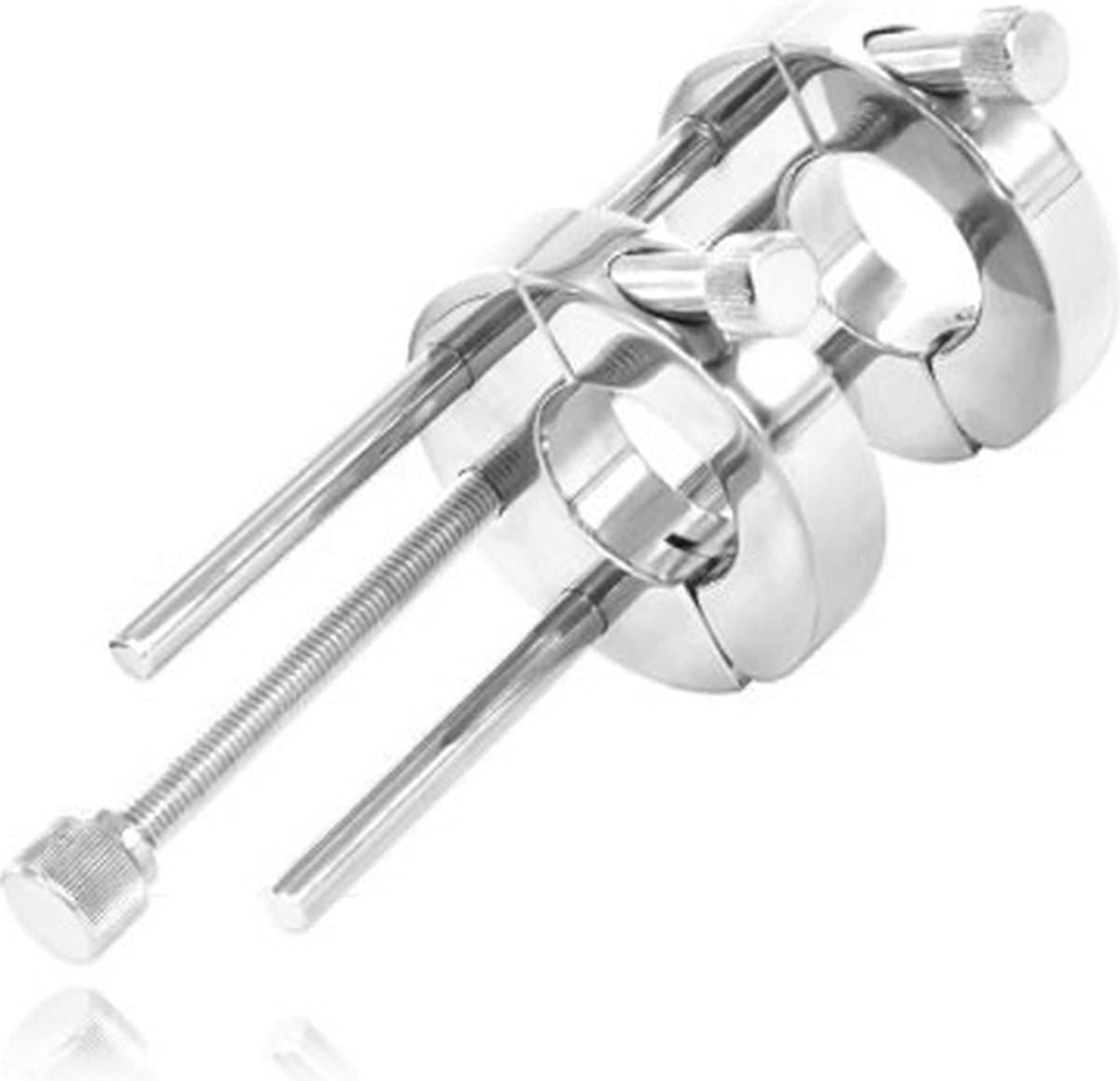 Black Label - The Ultimate - Ball stretcher met Stelschroeven - RVS — afbeelding 1