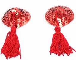 Pinch Tepelklemmen - Burlesque Shining Heart Red - Tepelkwastjes - Hart - Rood — thumbnail 3