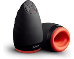 Teazers - Orale Masturbator - Masturbator - Oplaadbaar - Waterbasis - Sex Toys voor Mannen - Masturbator voor Man - Masturbators - Masturbator voor Mannen Elektrisch - Rood/Zwart