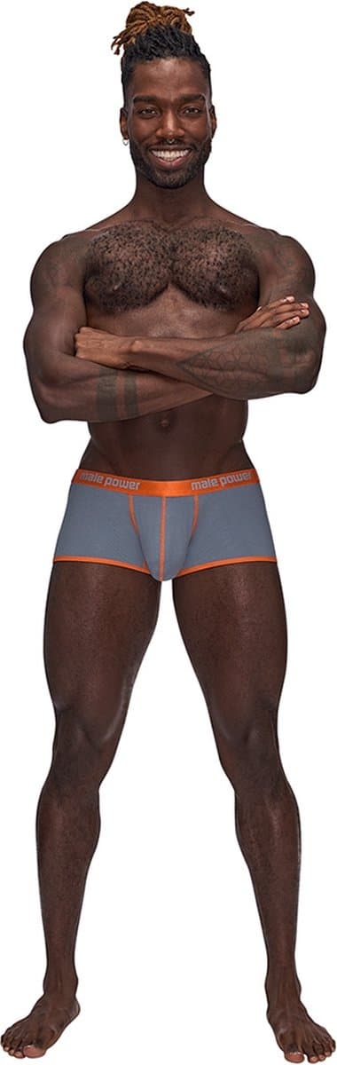 Male Power Uplift Mini Short - grey Medium — afbeelding 1
